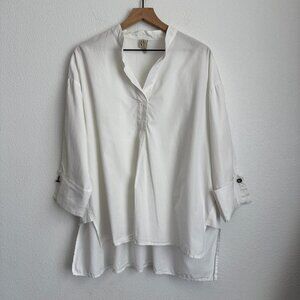 XCVI White Shirt Size 1X NWT